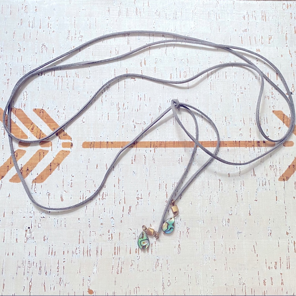 Abalone stone necklace